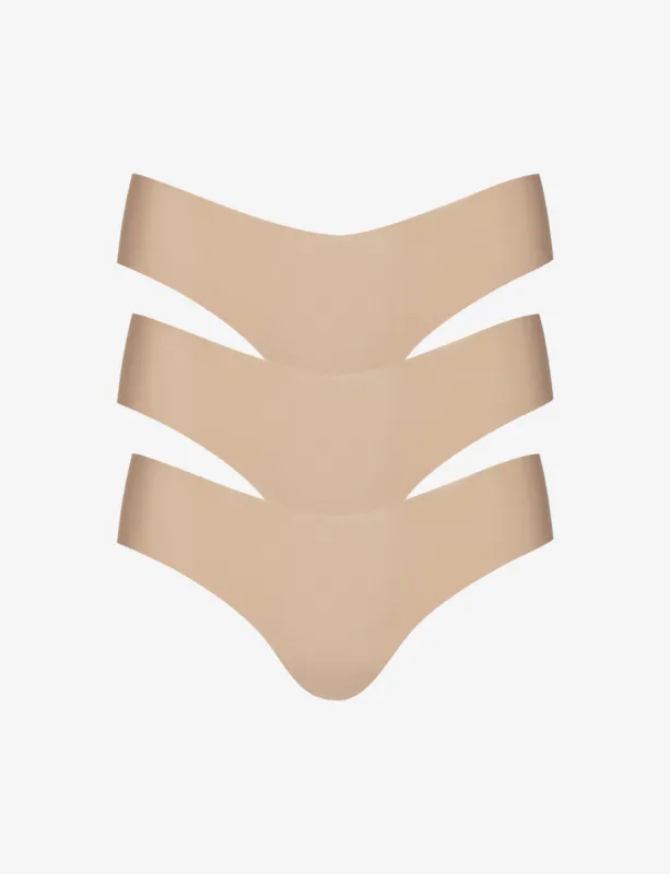 Invisible Rib One Size Thong 3-Pack sold by Commando