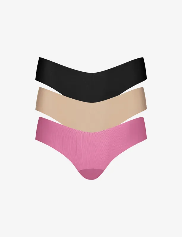 Invisible Rib One Size Thong 3-Pack sold by Commando