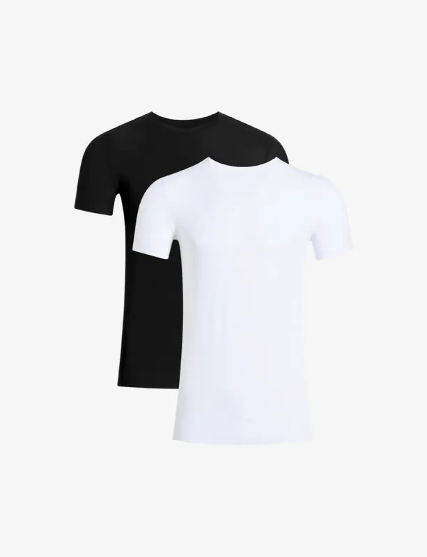 Men's Classic Microfiber V-Neck Undershirt 2-Pack sold by Commando
