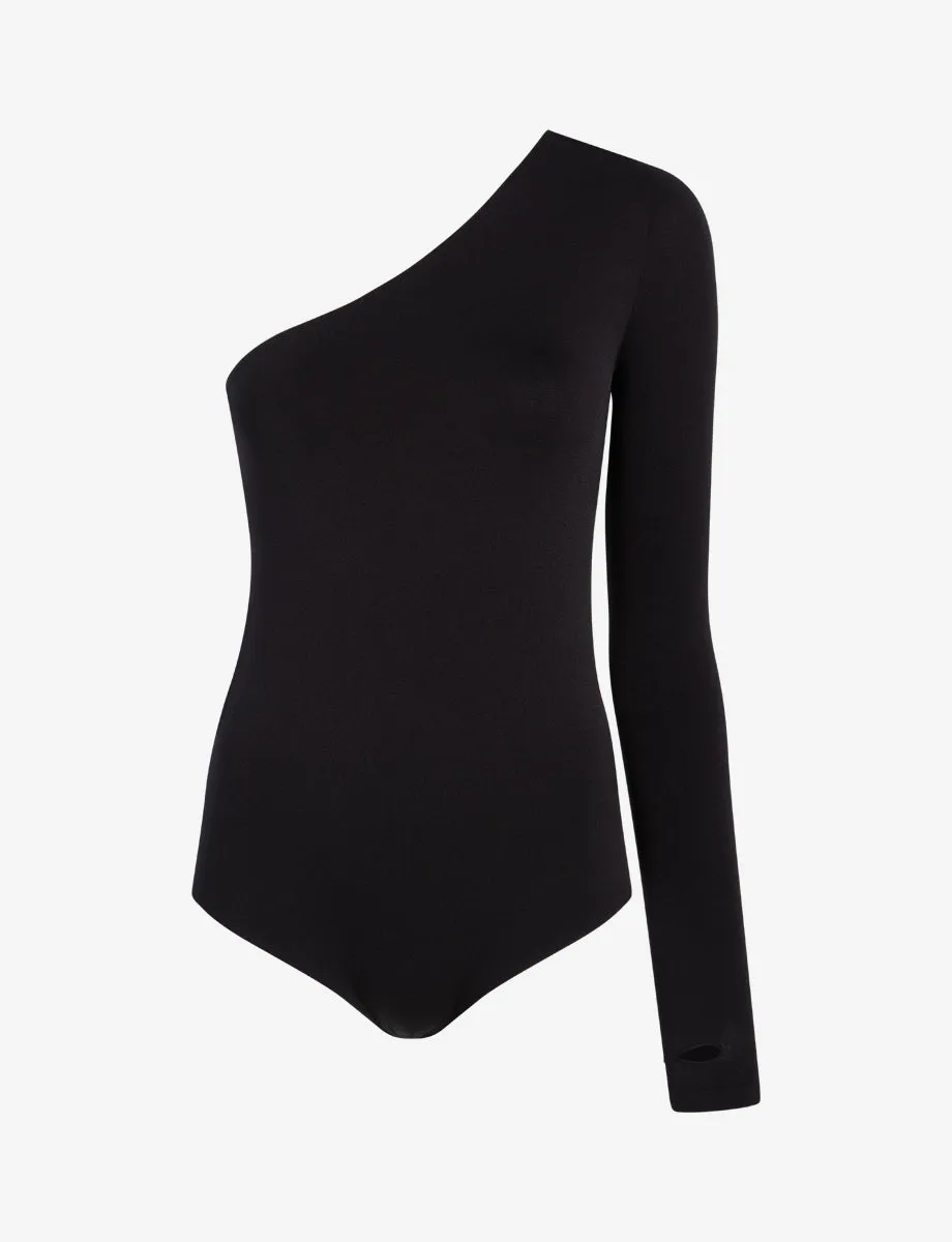 Prima Ballet One Shoulder Bodysuit with Thumbholes sold by Commando product image thumbnail 5