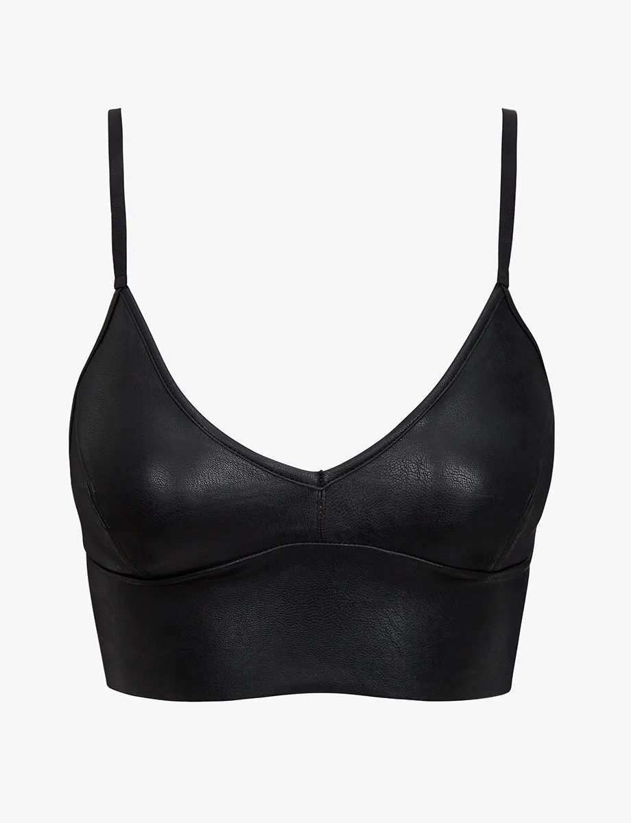 Faux Leather Longline Bralette sold by Commando product image thumbnail 5