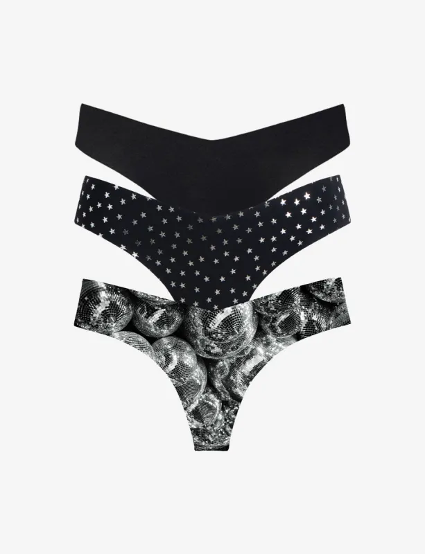 Classic Print Thong 3-Pack made by Commando