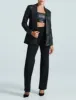 Faux Leather Double-Breasted Jacket sold by Commando