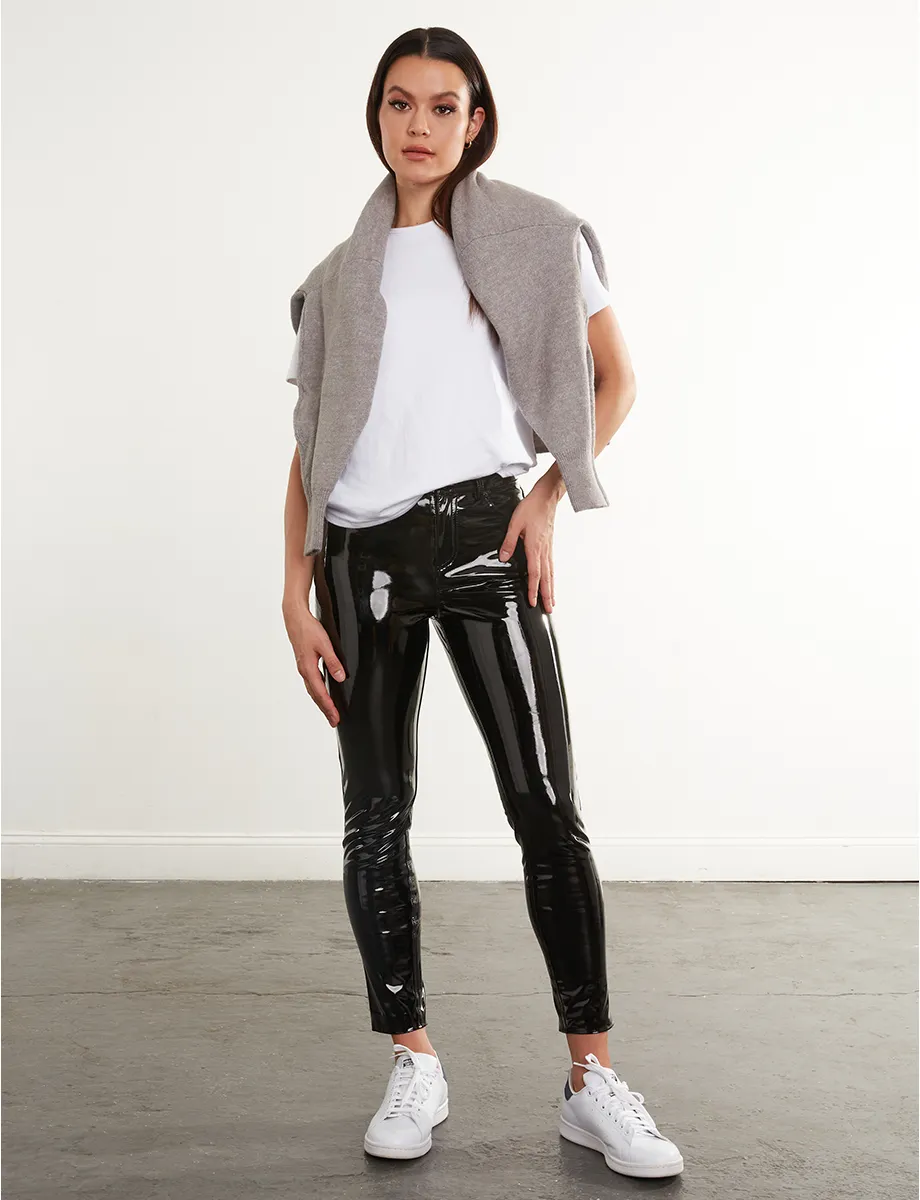 Faux Patent Leather Five Pocket Pant sold by Commando product image thumbnail 4