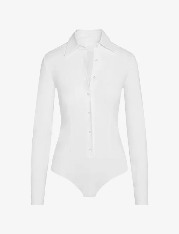Classic Button Down Bodysuit sold by Commando