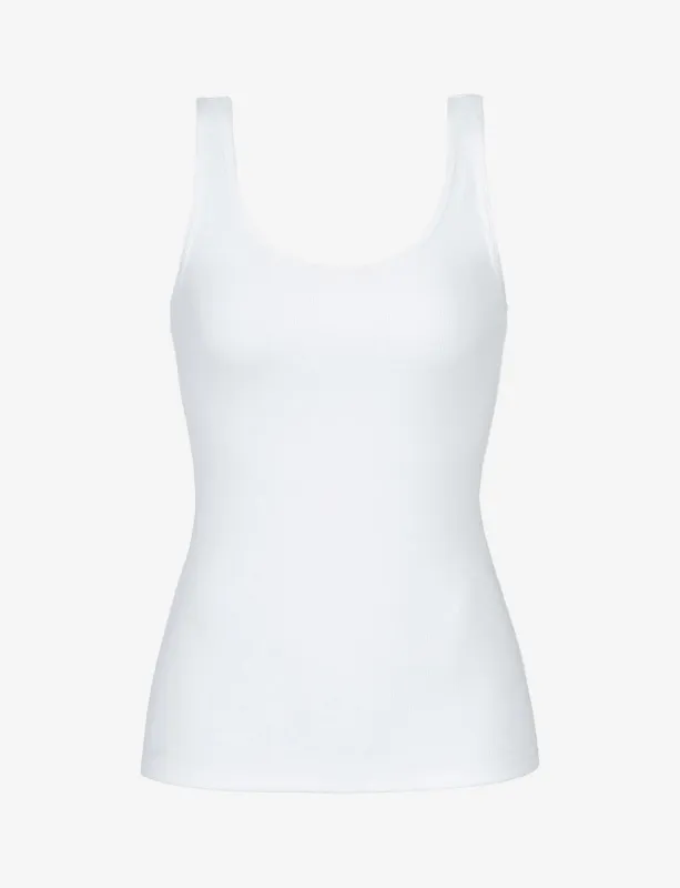 Luxury Rib Scoop Tank sold by Commando