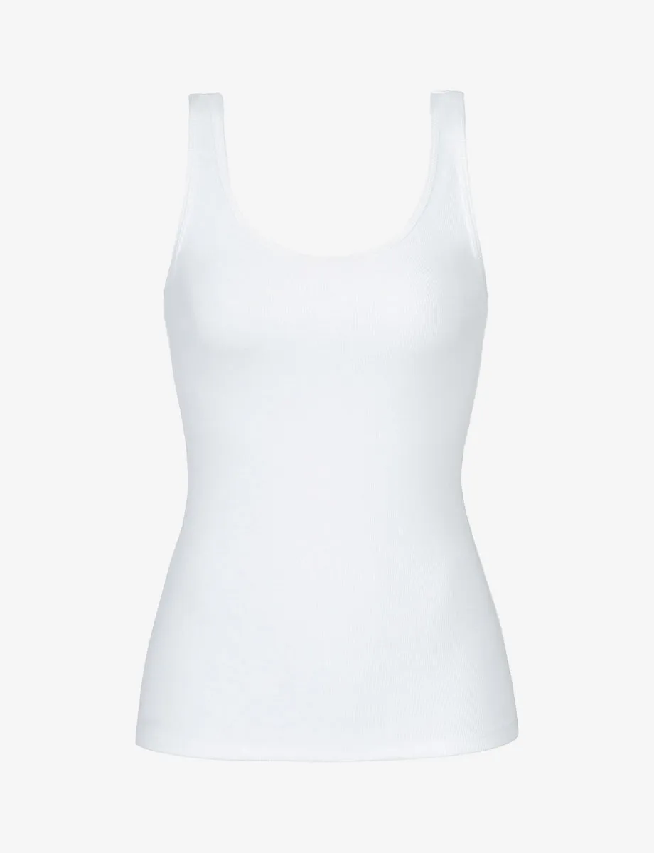 Luxury Rib Scoop Tank sold by Commando