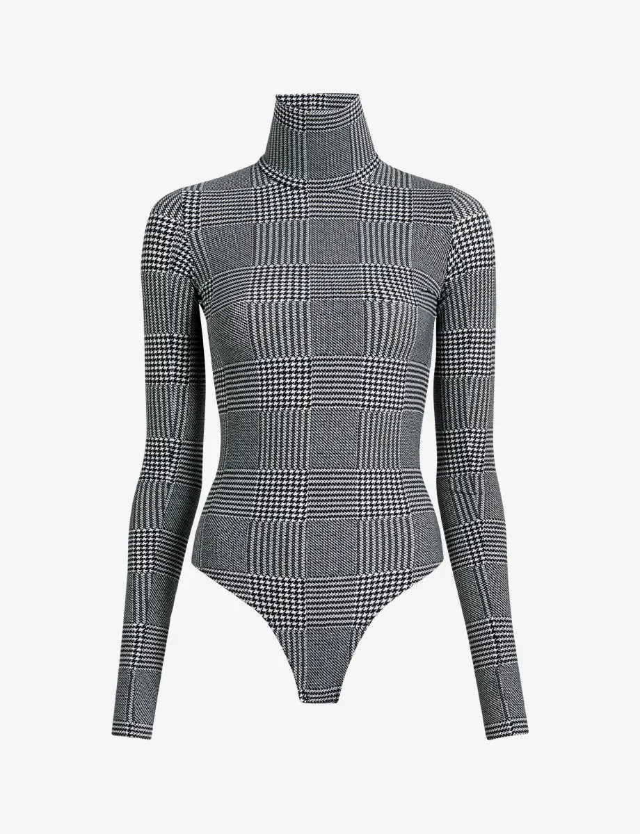Classic Print Turtleneck Bodysuit sold by Commando