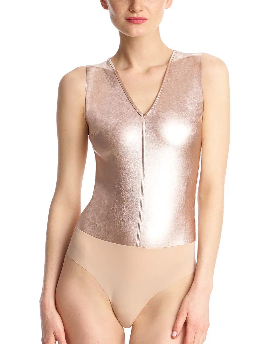 Faux Leather V-Neck Bodysuit sold by Commando product image thumbnail 5