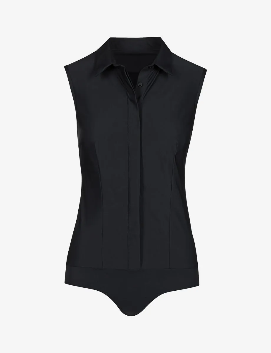 Classic Sleeveless Button Down Bodysuit sold by Commando product image thumbnail 5