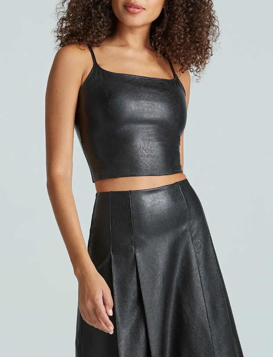 Faux Leather Cami Crop Top sold by Commando product image thumbnail 2