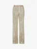 Sequin Mesh Wide Leg Pant sold by Commando