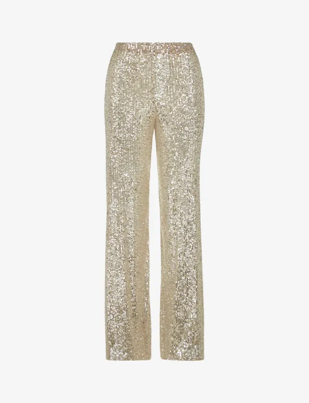 Sequin Mesh Wide Leg Pant sold by Commando