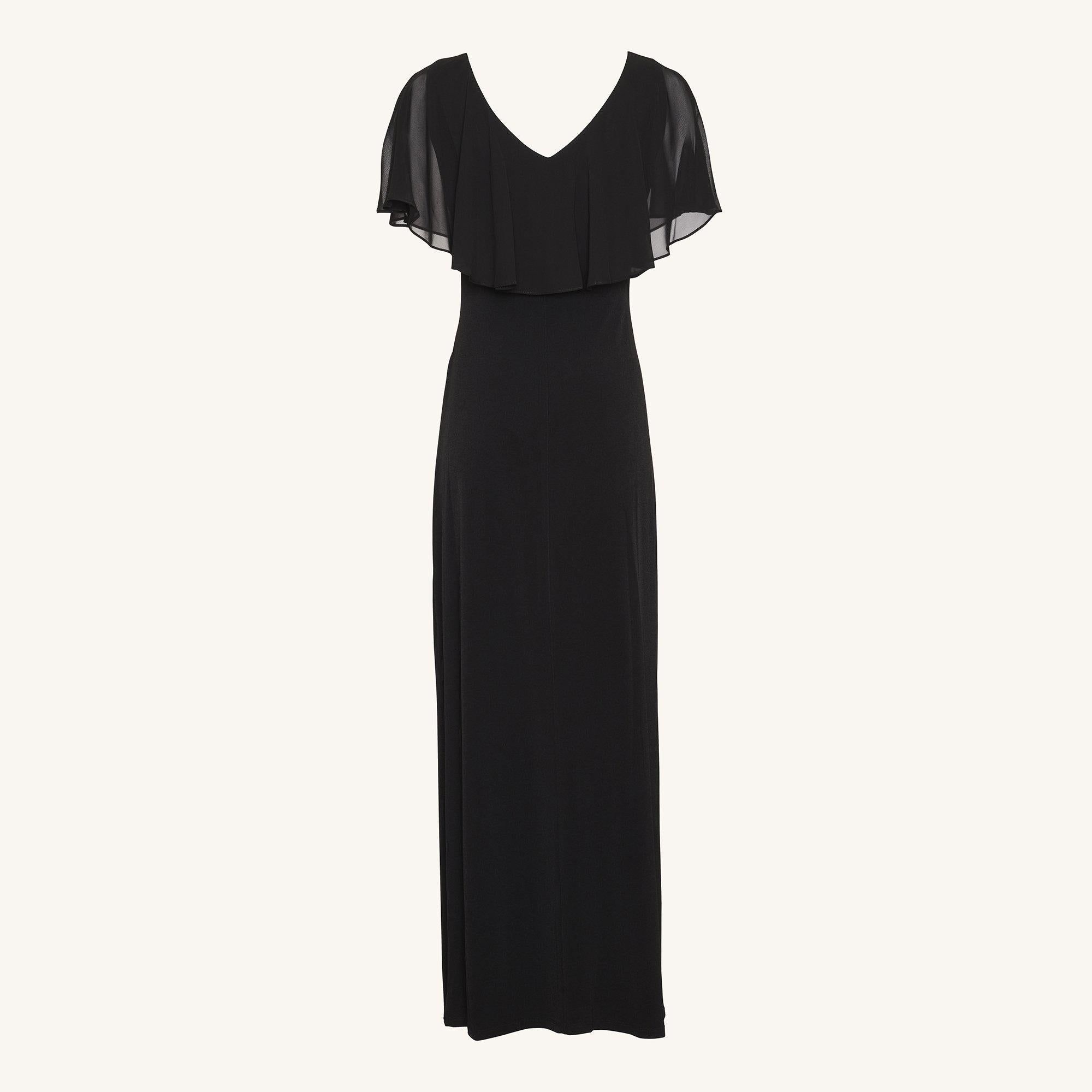 Sunny Black Floor Length Dress sold by connected apparel product image thumbnail 6