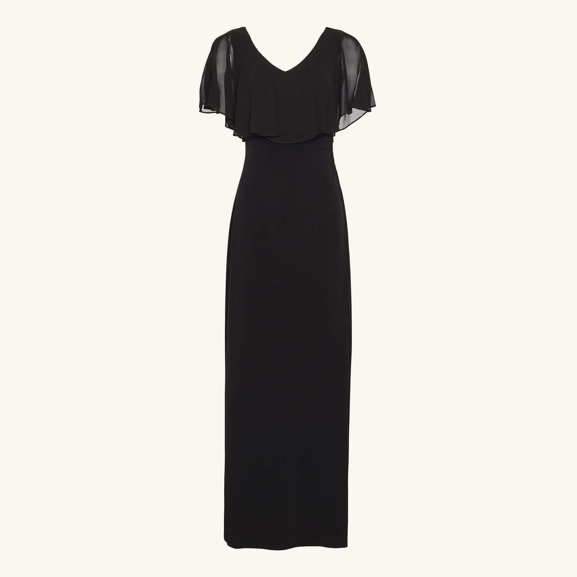 Sunny Black Floor Length Dress sold by connected apparel product image thumbnail 5