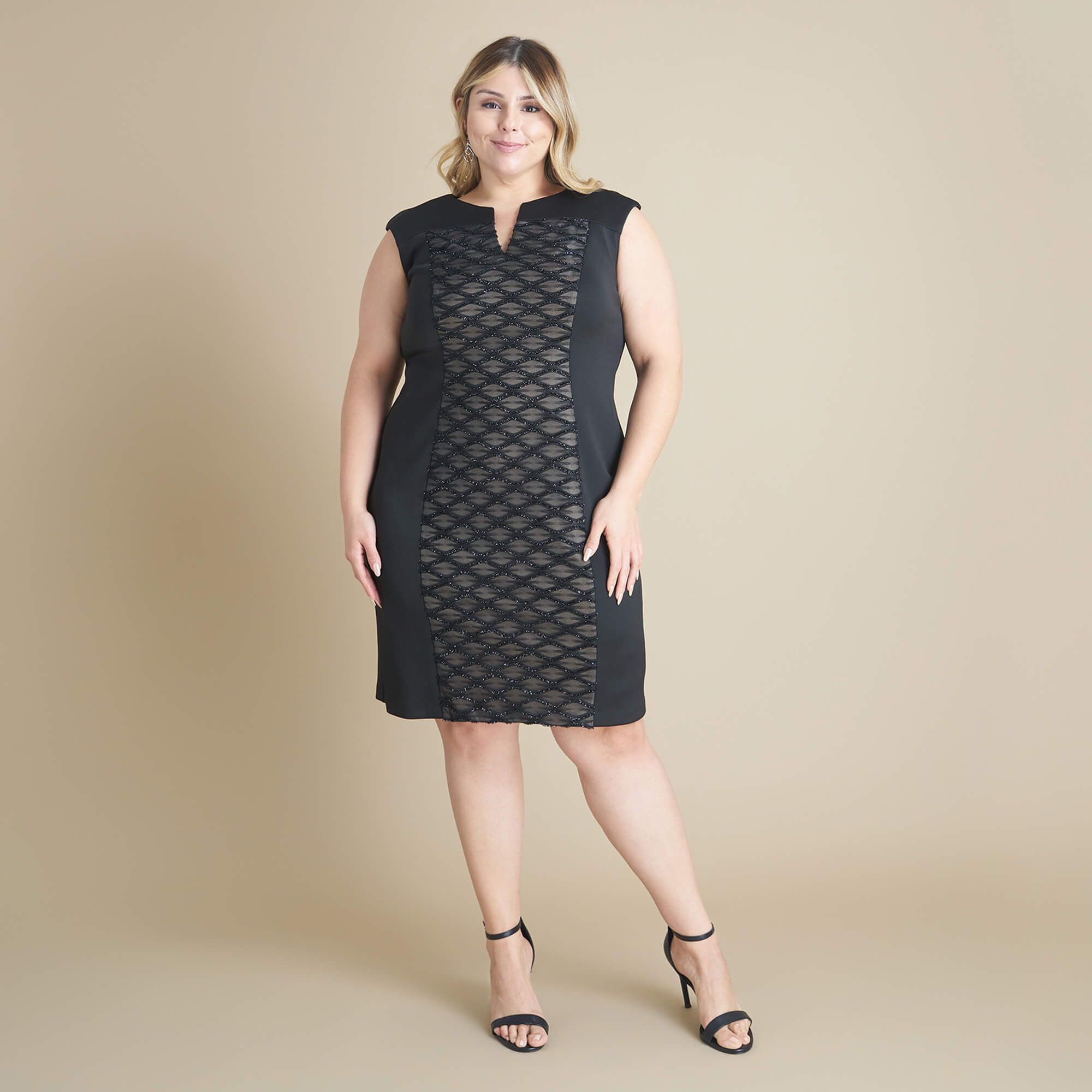 Sally Eyelash Metallic Knit Dress sold by connected apparel product image thumbnail 4