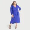 Shannon Sapphire Maxi Wrap Dress sold by connected apparel