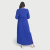 Shannon Sapphire Maxi Wrap Dress sold by connected apparel