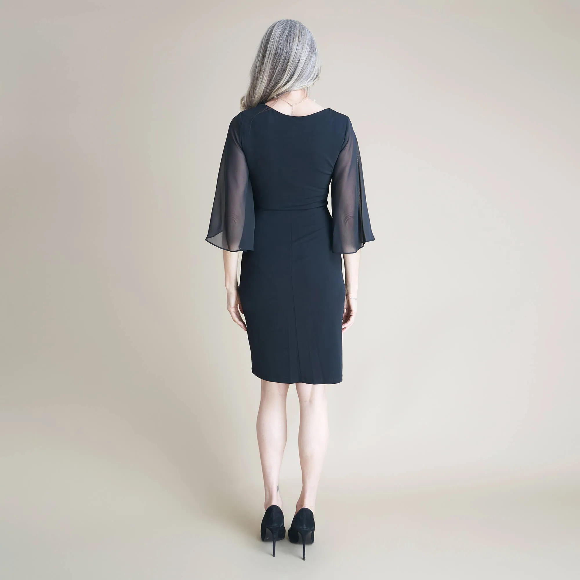 Carrie 2.0 Black Knee Length Dress sold by connected apparel product image thumbnail 3