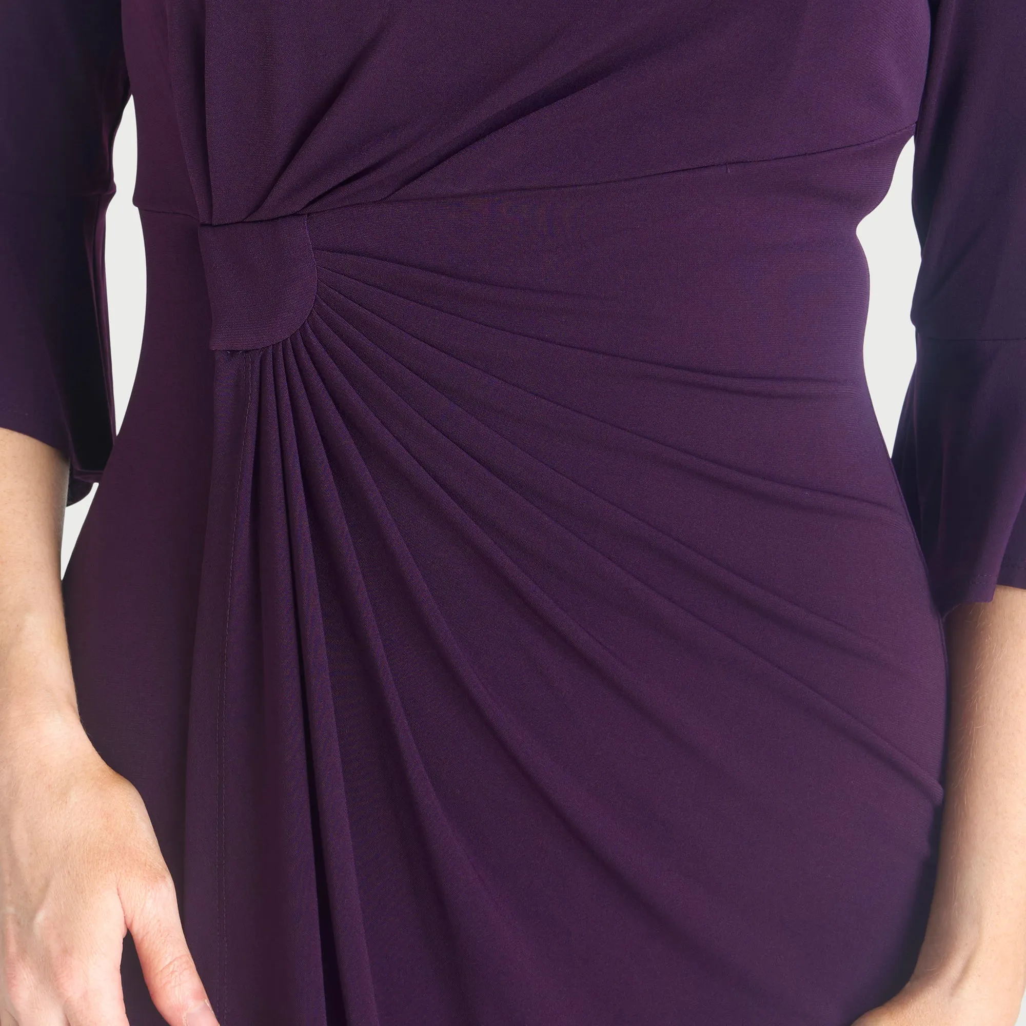 Lisa 2.0 Auburn Faux Wrap Dress sold by connected apparel product image thumbnail 3