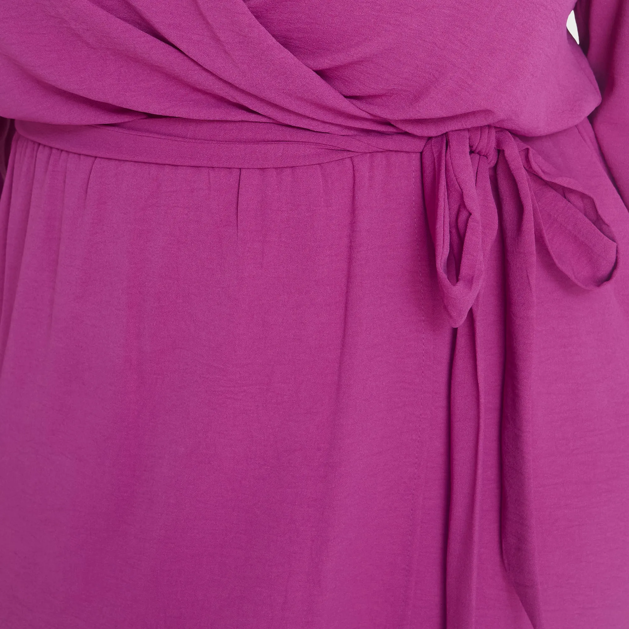 Shannon Magenta Maxi Wrap Dress sold by connected apparel product image thumbnail 3
