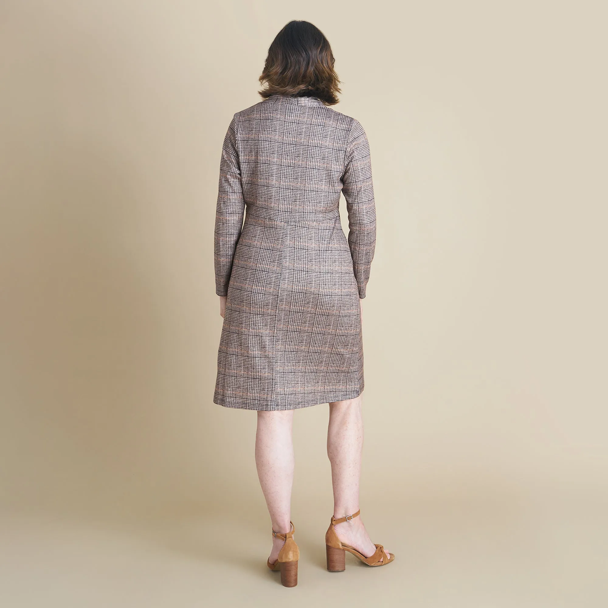 Bethany Brown Plaid Dress sold by connected apparel product image thumbnail 4