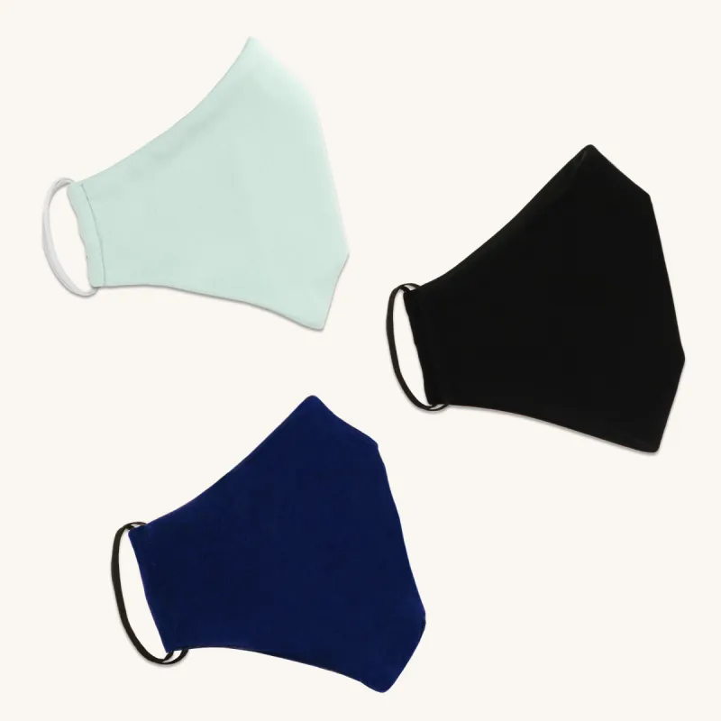 The Essential Face Mask Multipack in Seafoam (Set of 3) sold by connected apparel