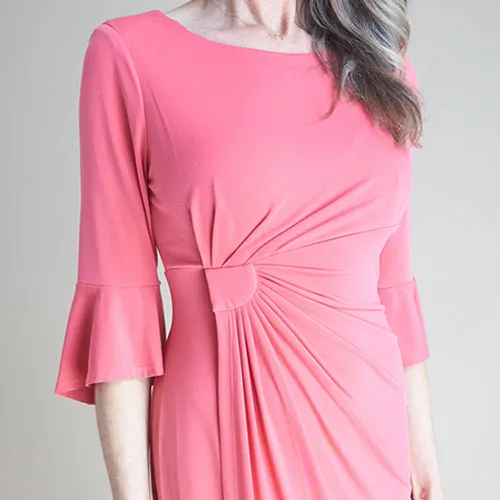 Lisa 2.0 New Coral Faux Wrap Dress sold by connected apparel product image thumbnail 3