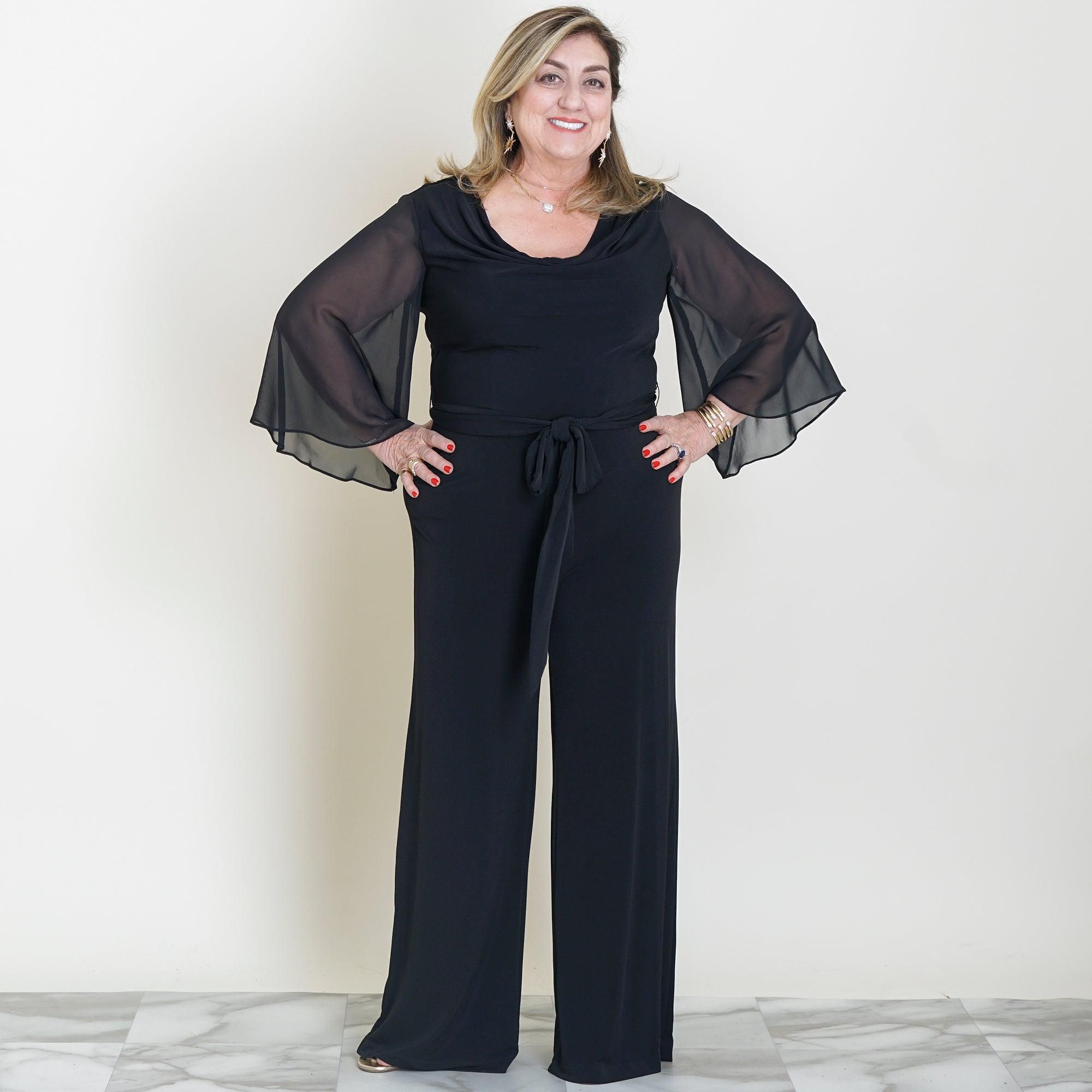 Uptown 2.0 Black Jumpsuit sold by connected apparel product image thumbnail 5