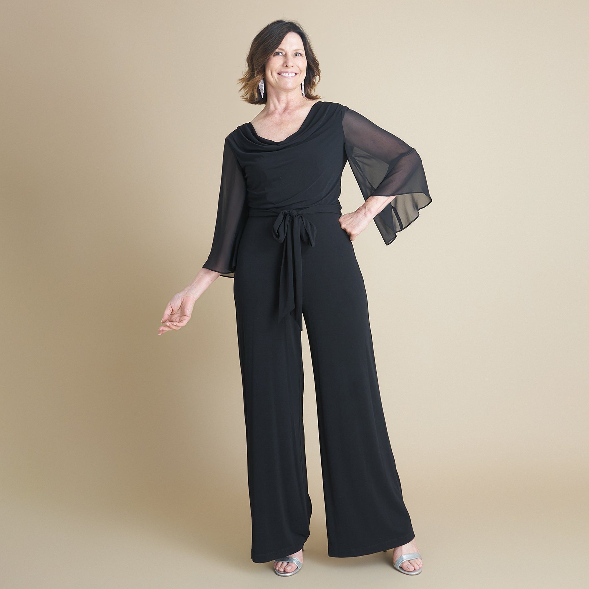 Uptown 2.0 Black Jumpsuit sold by connected apparel product image thumbnail 2