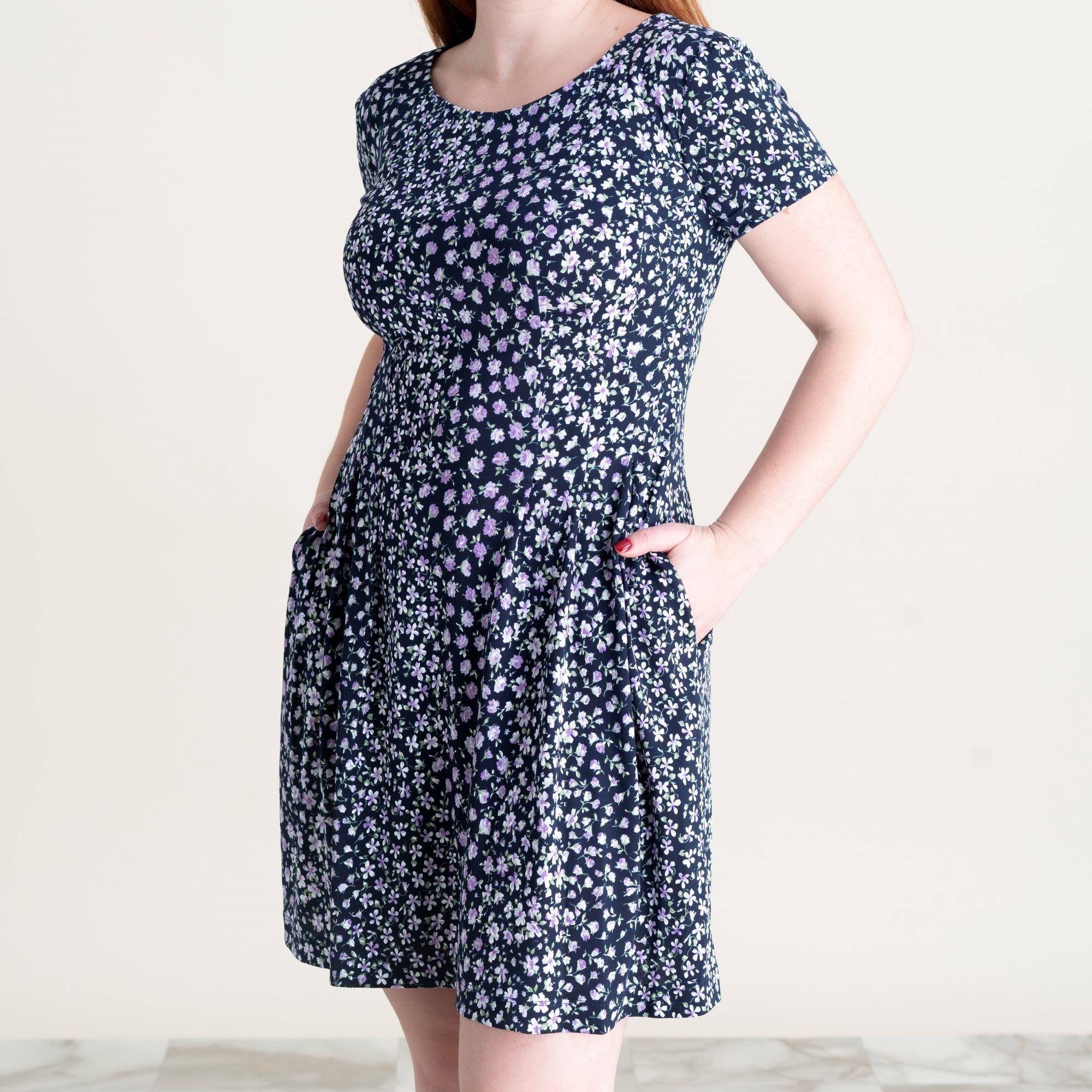 Maggie Floral Two-Pocket Dress sold by connected apparel product image thumbnail 3
