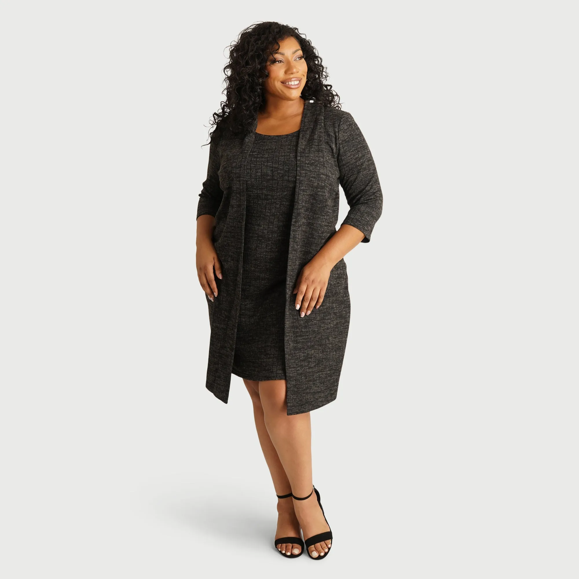 Monica Black Jacket Dress sold by connected apparel