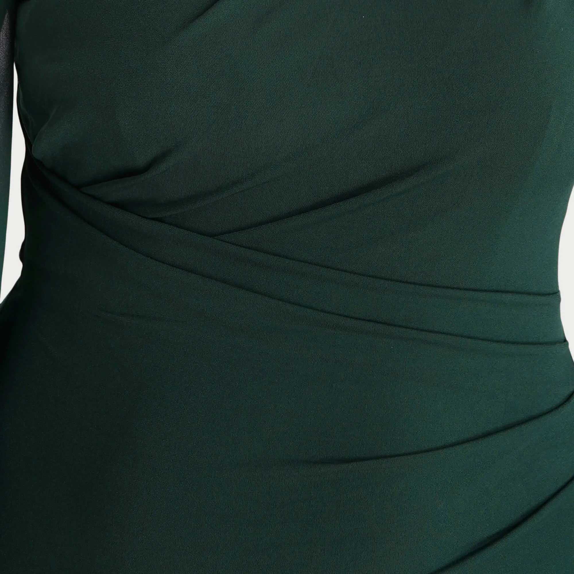 Carrie Hunter Green Asymmetrical Floor Length Dress sold by connected apparel product image thumbnail 2