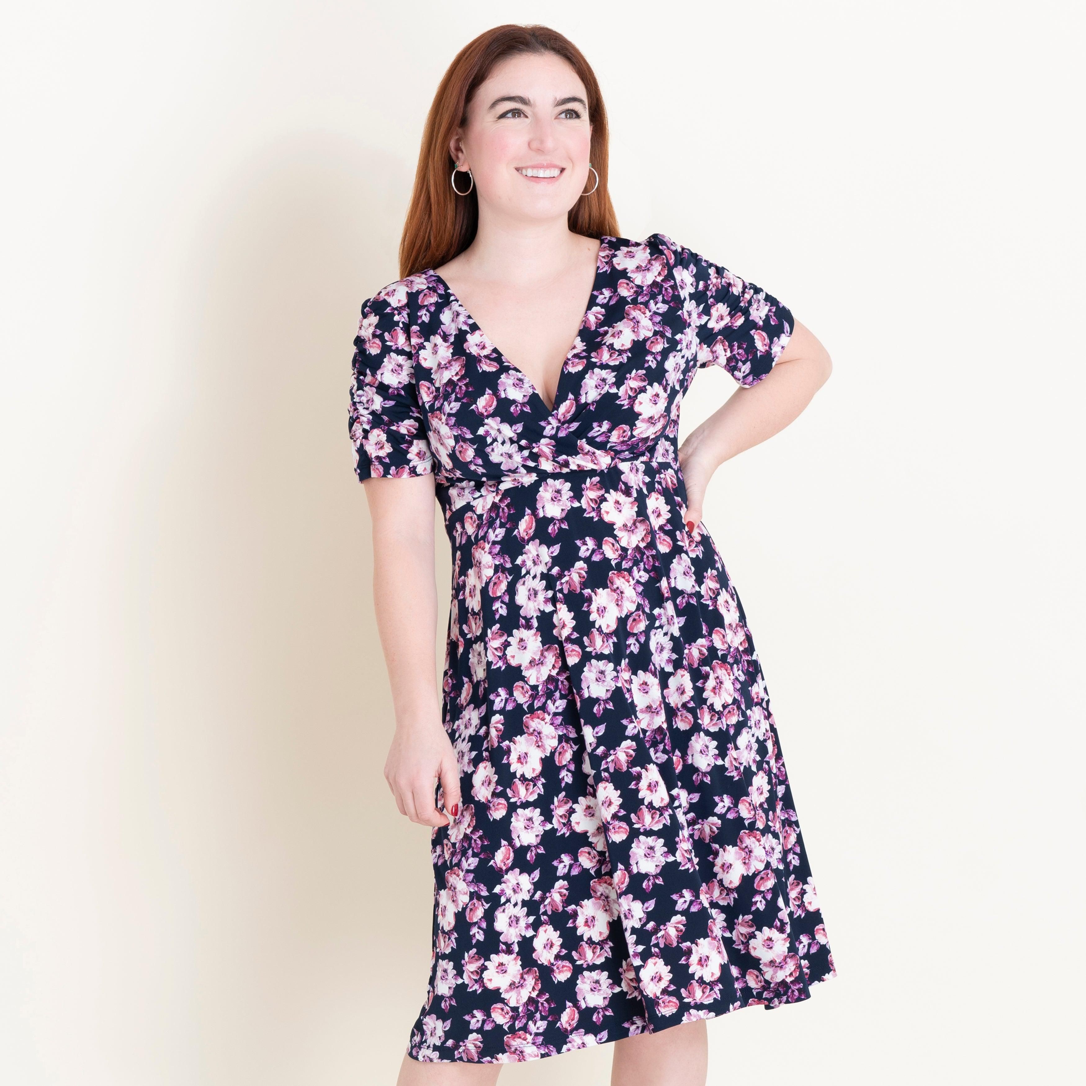 Valerie Floral Fit and Flare Dress sold by connected apparel