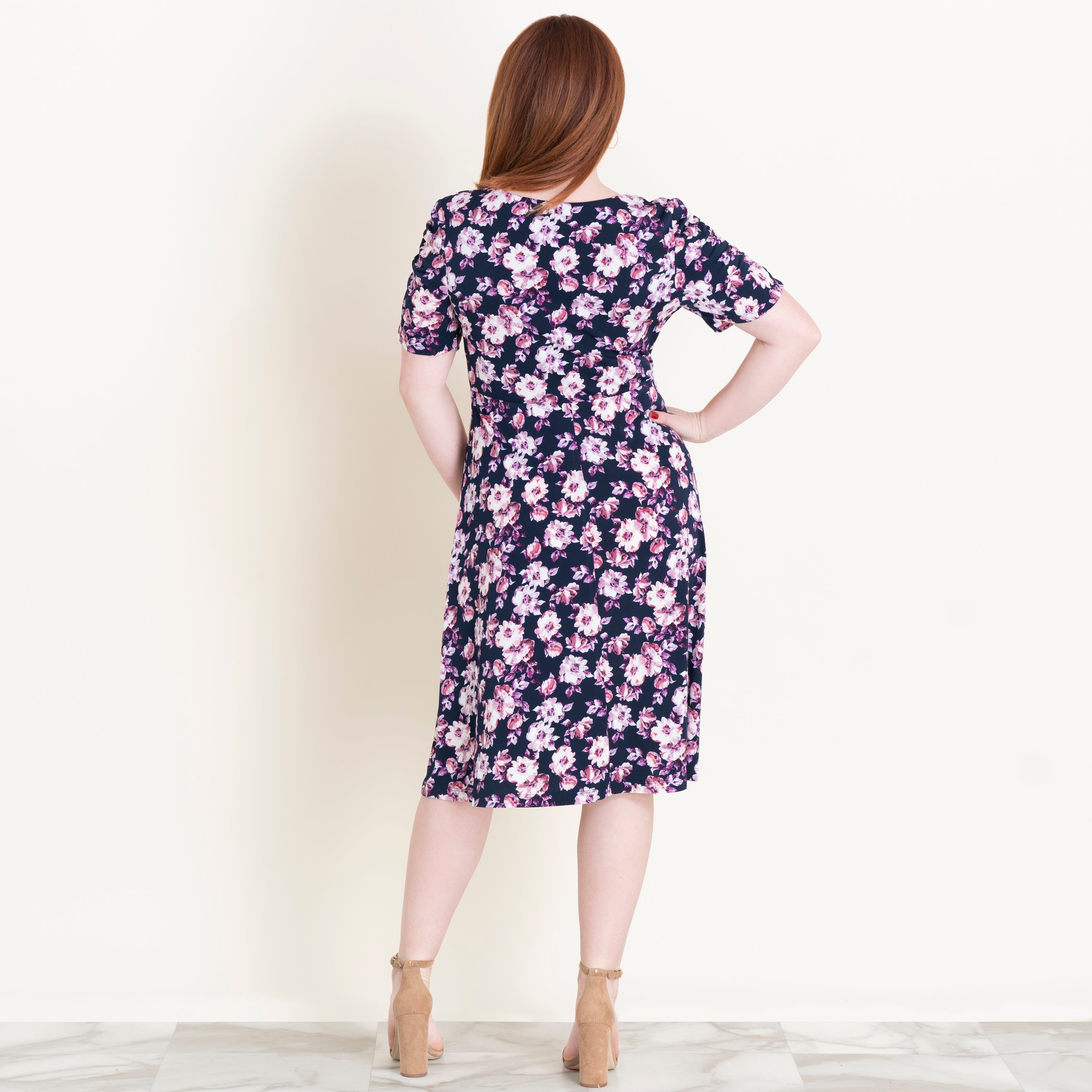 Valerie Floral Fit and Flare Dress sold by connected apparel product image thumbnail 3
