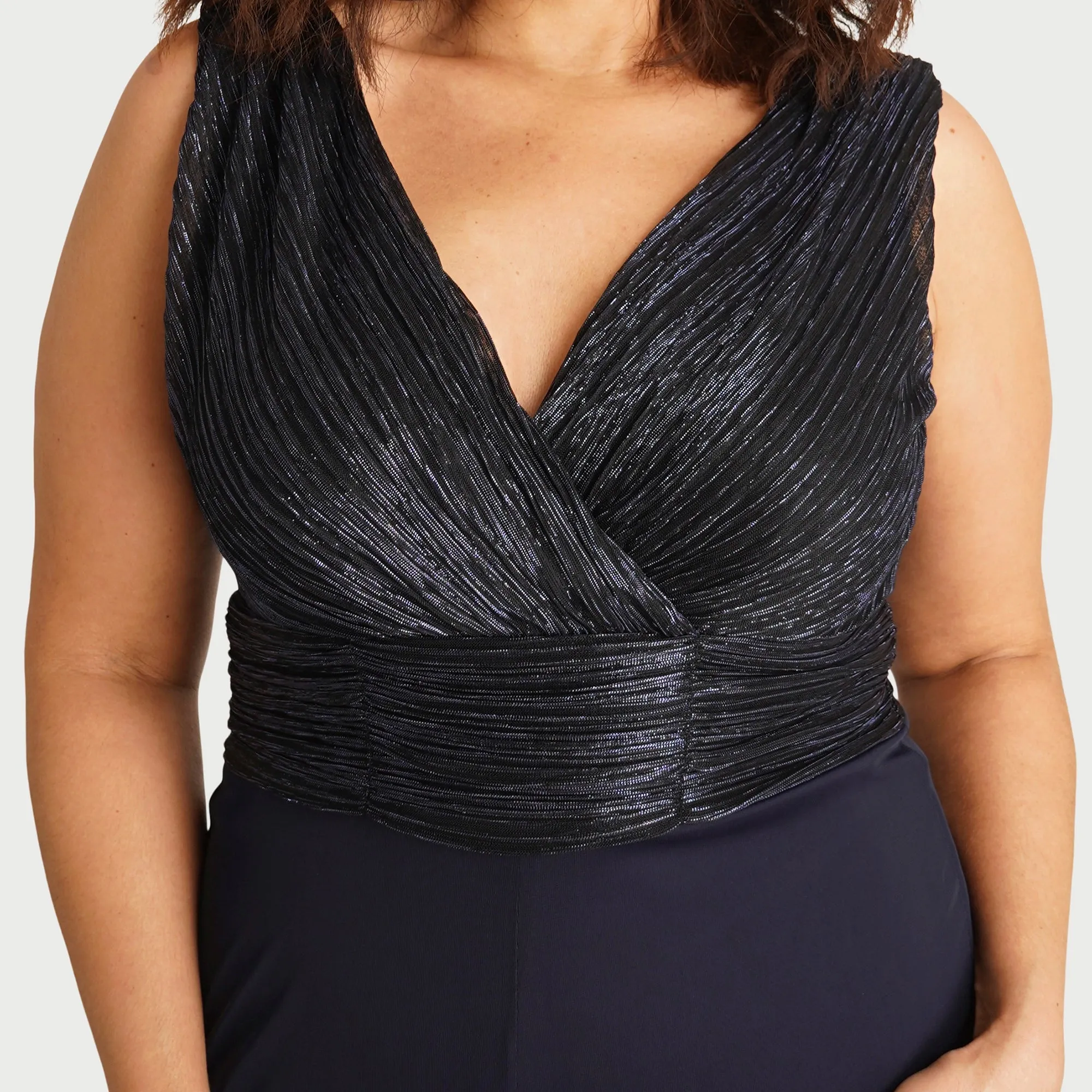 Emalina Navy Metallic Jumpsuit sold by connected apparel product image thumbnail 2
