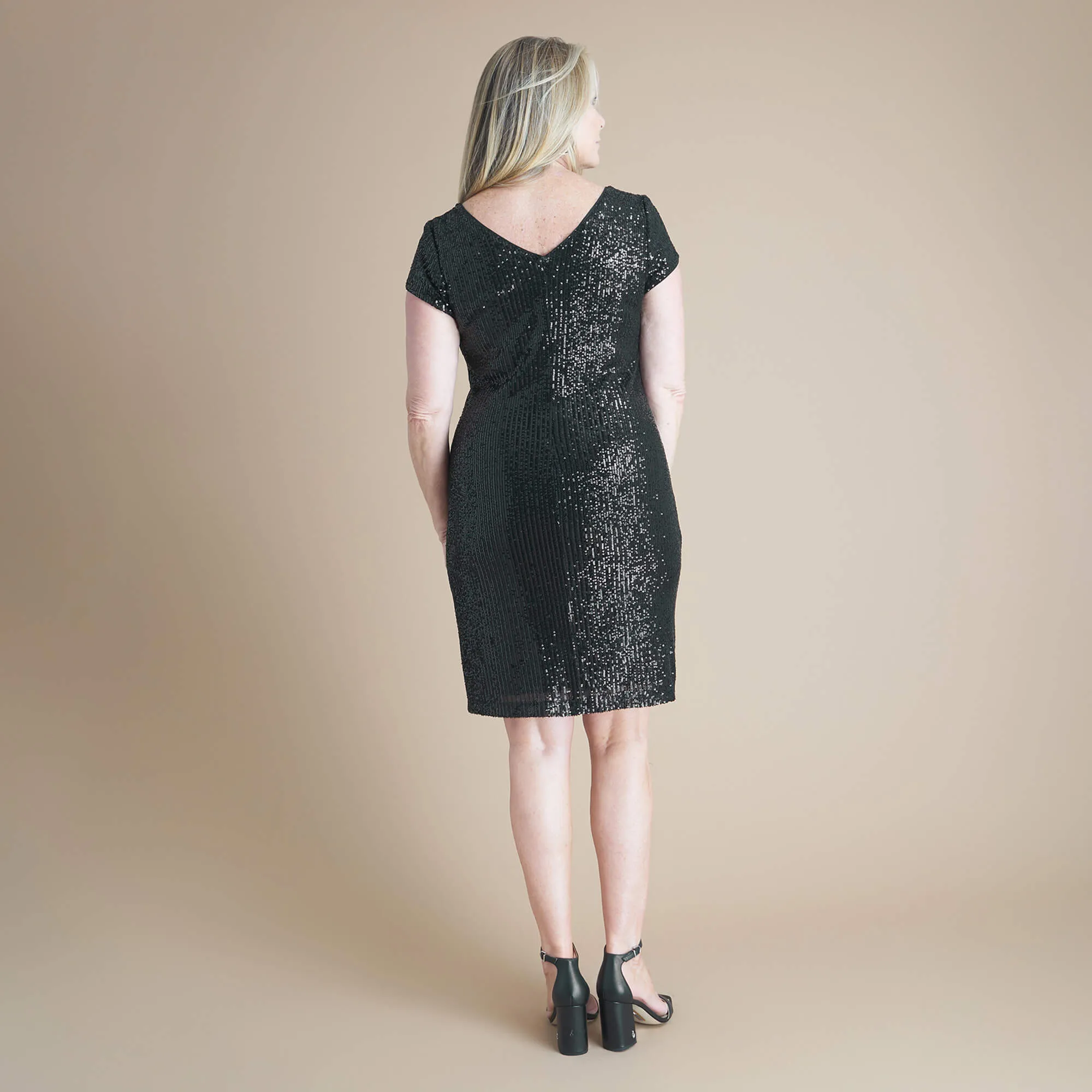 Drew Sequin Little Black Dress sold by connected apparel product image thumbnail 5