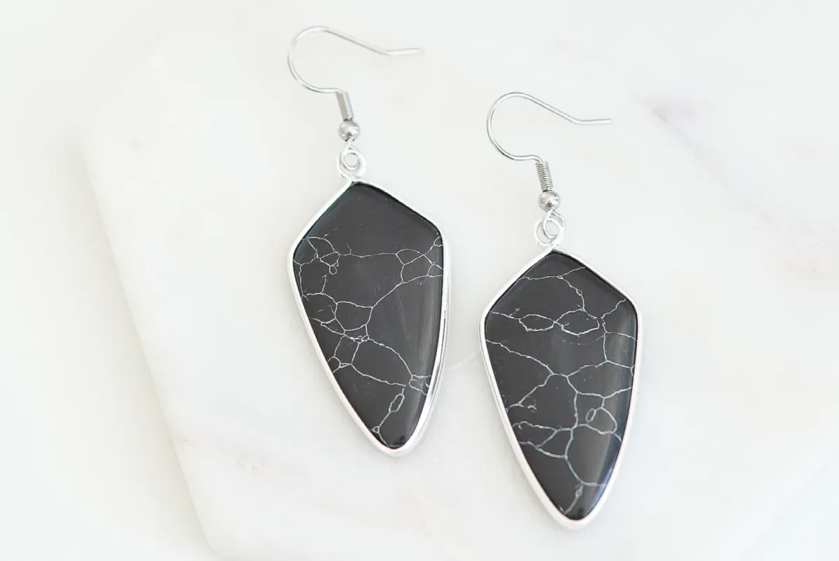Maxi Collection - Silver Stella Earrings made by Kinsley Armelle