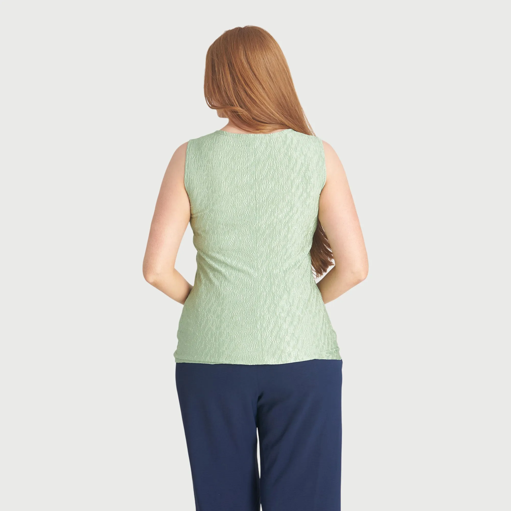 Maeve Dusty Sage Sleeveless Top sold by connected apparel product image thumbnail 3