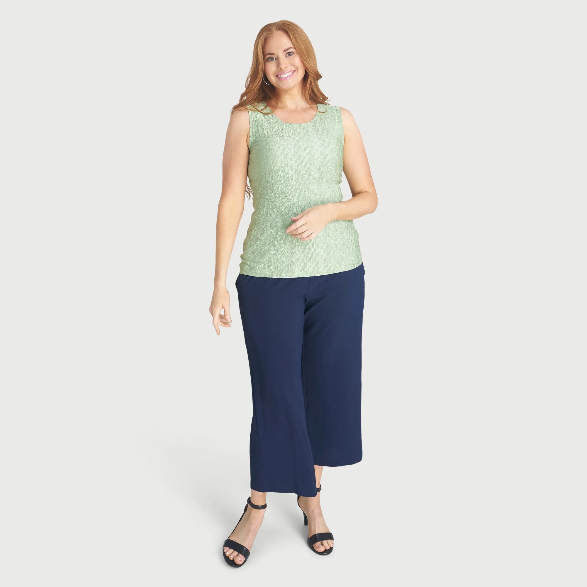 Maeve Dusty Sage Sleeveless Top sold by connected apparel product image thumbnail 4