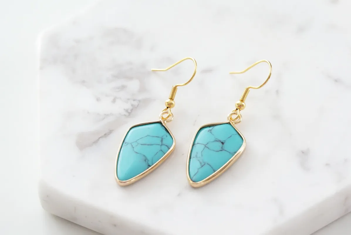 Ivy Collection - Turquoise Earrings sold by connected apparel