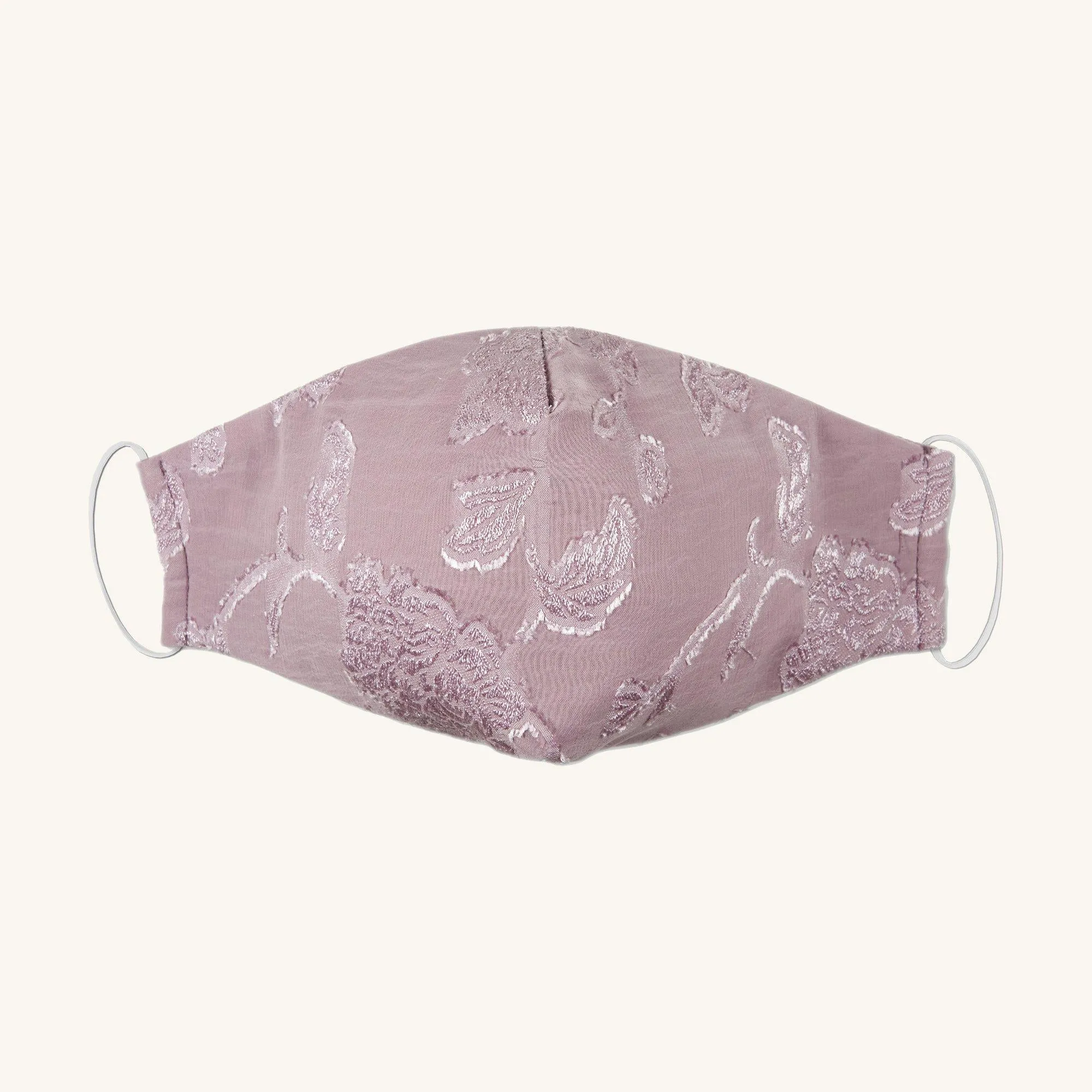 Mauve Burnout Chiffon Face Mask sold by connected apparel product image thumbnail 3
