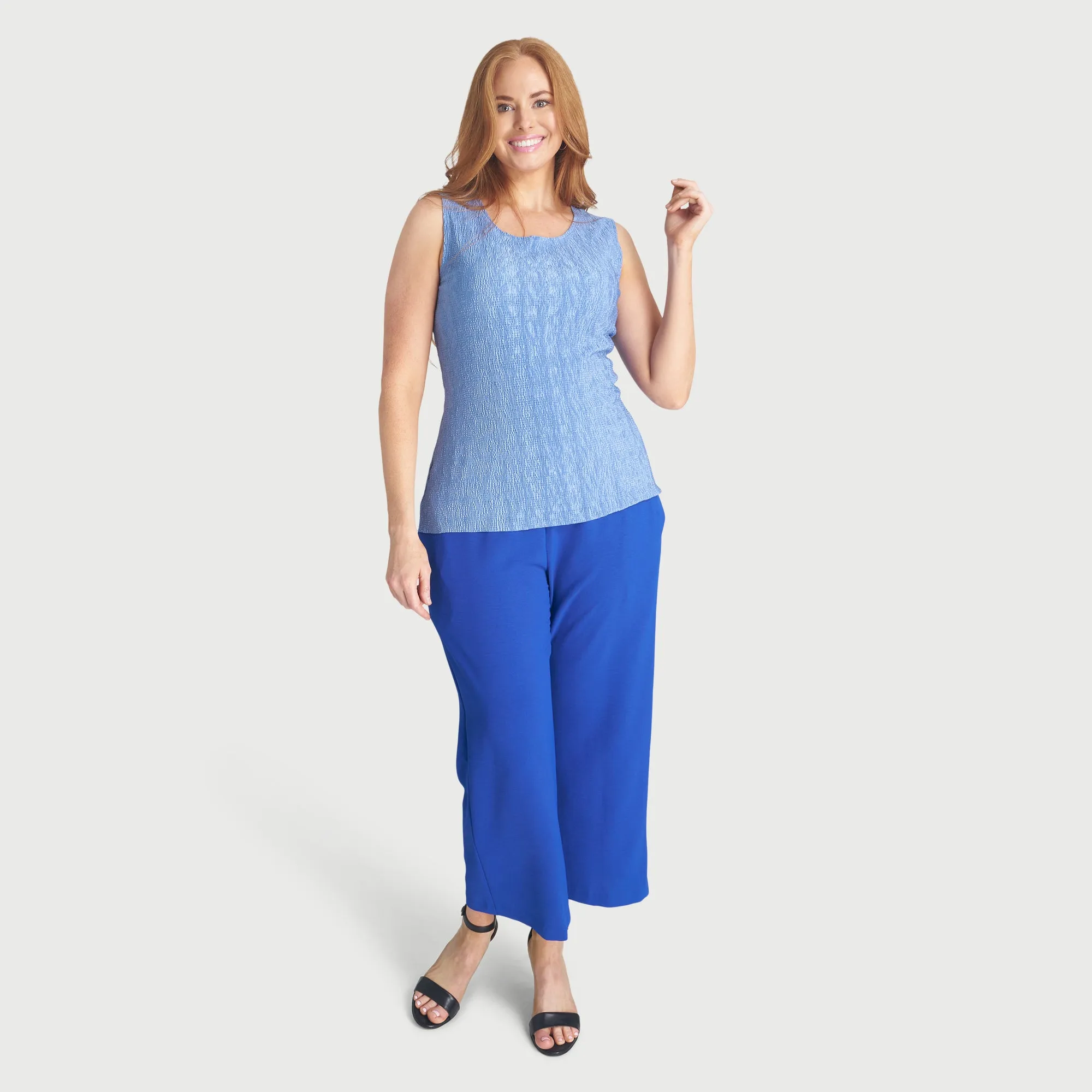 Maeve Periwinkle Sleeveless Top sold by connected apparel product image thumbnail 4