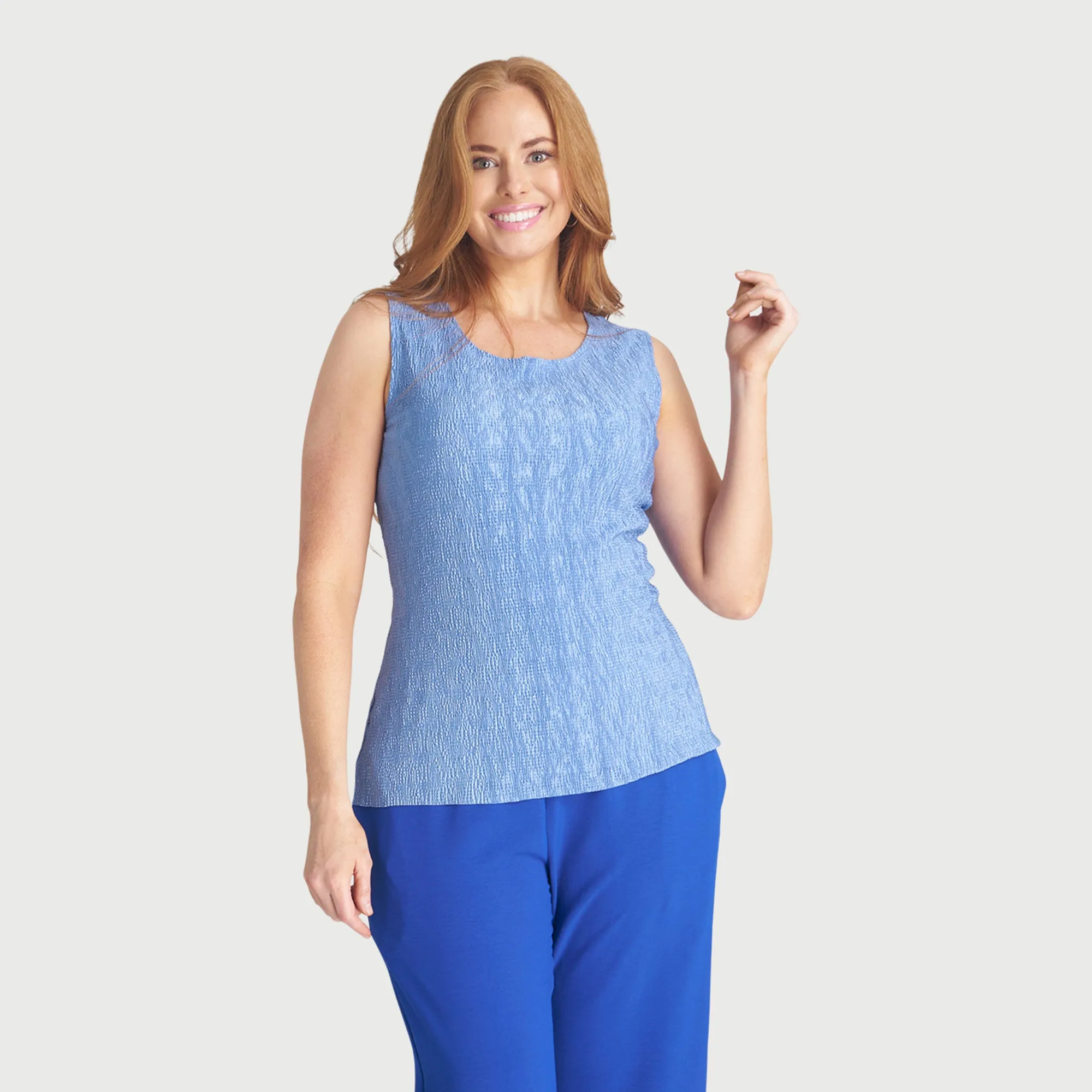 Maeve Periwinkle Sleeveless Top sold by connected apparel