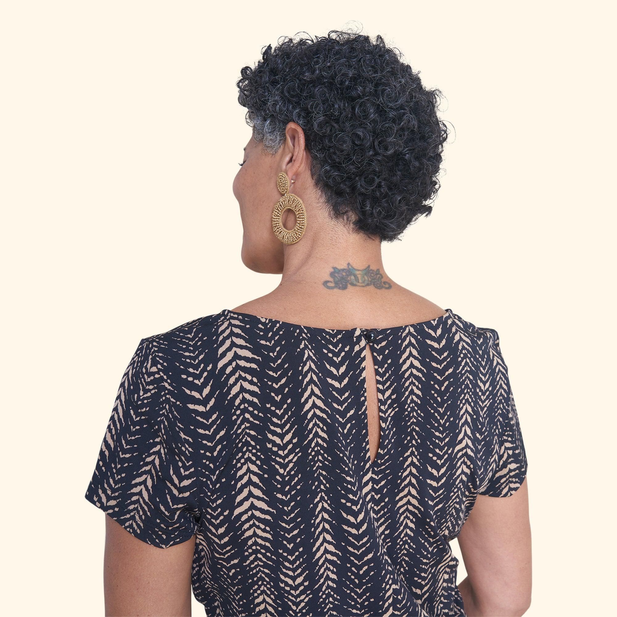 Phoebe Dark Khaki Cropped Jumpsuit sold by connected apparel product image thumbnail 2