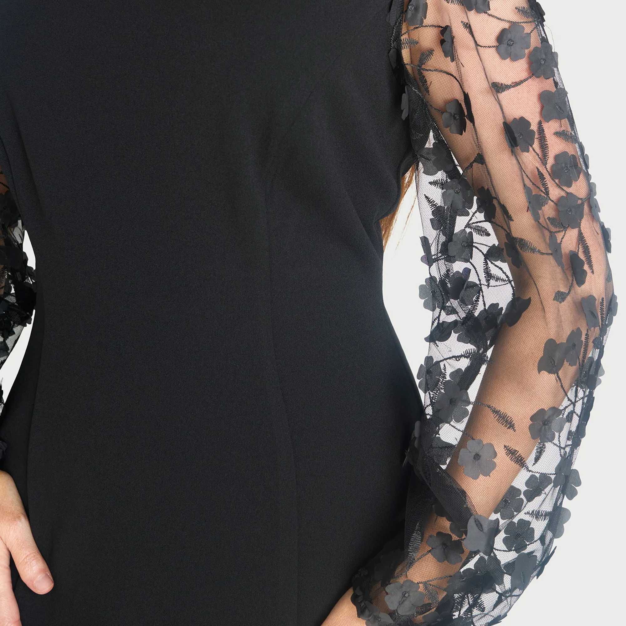 Lynette Black Cocktail Dress sold by connected apparel product image thumbnail 3