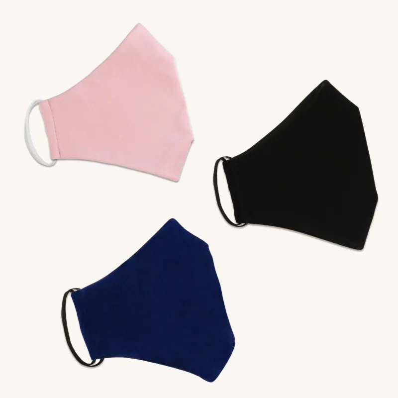 The Essential Face Mask Multipack in Rose (Set of 3) sold by connected apparel