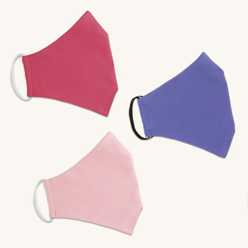 The Essential Face Mask Multipack in Pink (Set of 3) sold by connected apparel