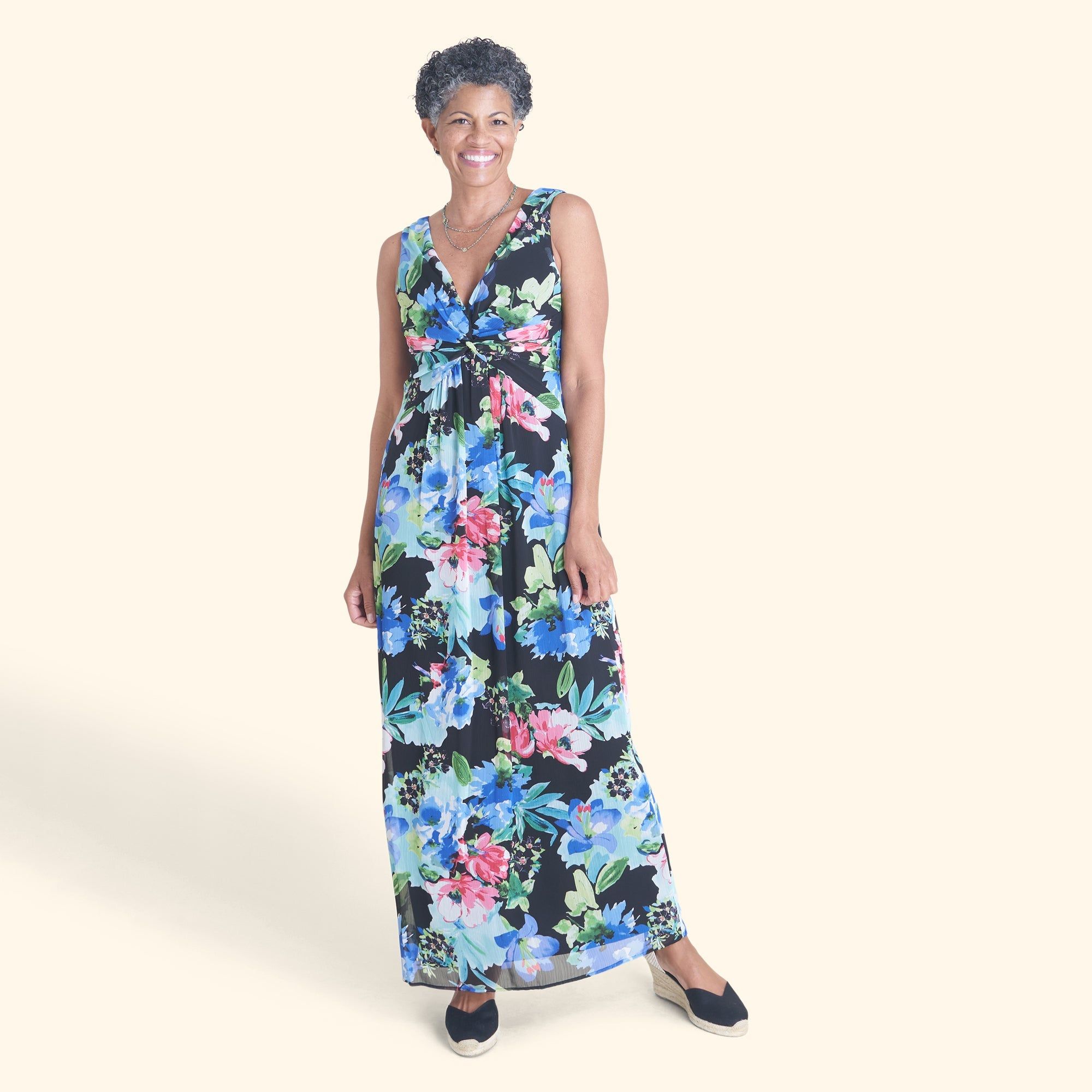 Reese Floral Print Maxi Dress sold by connected apparel