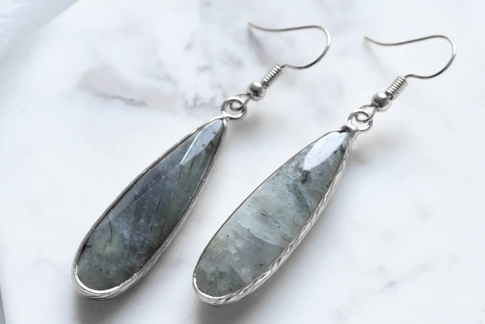 Darcy Collection - Silver Haze Earrings sold by connected apparel product image thumbnail 2